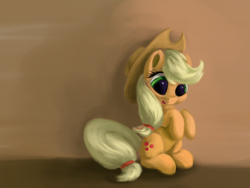 Size: 3000x2250 | Tagged: safe, artist:flusanix, imported from derpibooru, applejack, earth pony, pony, cute, female, high res, jackabetes, sitting, solo