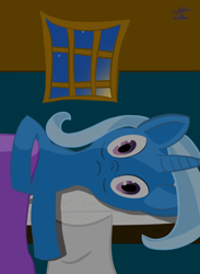 Size: 768x1052 | Tagged: safe, artist:sylphanscribe, imported from derpibooru, trixie, pony, unicorn, bed, female, solo