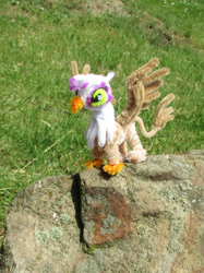 Size: 1486x1982 | Tagged: safe, artist:malte279, imported from derpibooru, gilda, griffon, chenille, chenille stems, chenille wire, craft, pipe cleaner sculpture, pipe cleaners, sculpture, solo