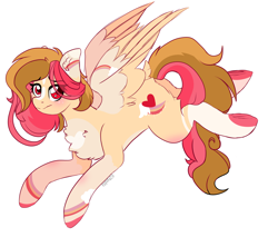 Size: 3000x2664 | Tagged: safe, artist:2pandita, imported from derpibooru, imported from ponybooru, oc, oc only, pegasus, pony, eye clipping through hair, eyebrows, eyebrows visible through hair, female, high res, looking at you, mare, pegasus oc, simple background, solo, white background, wings
