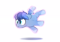 Size: 2048x1446 | Tagged: safe, artist:mochi_nation, imported from derpibooru, oc, oc only, oc:galaxy, earth pony, pony, female, levitation, magic, mare, self-levitation, simple background, solo, super powers, telekinesis, white background