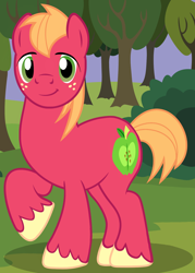 Size: 1304x1822 | Tagged: safe, artist:badumsquish-edits, edit, imported from derpibooru, big macintosh, earth pony, pony, male, solo, stallion