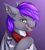 Size: 1411x1583 | Tagged: safe, artist:snowstormbat, imported from derpibooru, oc, oc only, oc:vuldarion, bat pony, pony, bust, ear piercing, earring, jewelry, licking, male, piercing, portrait, solo, stallion, tongue out