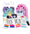 Size: 2000x2293 | Tagged: safe, artist:ktd1993, imported from derpibooru, pixel pizazz, violet blurr, equestria girls, 16, bisexual pride flag, blurazz, female, high res, lesbian, lesbian pride flag, pride, pride flag, shipping, transgender pride flag