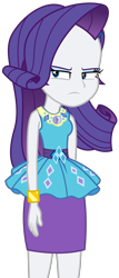 Size: 1339x3141 | Tagged: safe, artist:sketchmcreations, imported from derpibooru, rarity, equestria girls, equestria girls series, holidays unwrapped, spoiler:eqg series (season 2), bracelet, clothes, dashing through the mall, female, frown, geode of shielding, jewelry, magical geodes, rarity is not amused, rarity peplum dress, simple background, skirt, solo, transparent background, unamused, vector