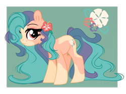 Size: 3399x2547 | Tagged: safe, artist:emberslament, imported from derpibooru, oc, oc only, earth pony, pony, female, flower, flower in hair, hibiscus, high res, mare, solo