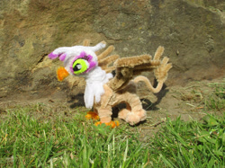 Size: 2347x1760 | Tagged: safe, artist:malte279, imported from derpibooru, gilda, griffon, chenille, chenille stems, chenille wire, craft, pipe cleaner sculpture, pipe cleaners, sculpture, solo