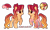 Size: 3348x1998 | Tagged: safe, artist:gloriaartist, artist:starflightsparkleyt, imported from derpibooru, applejack, cherry jubilee, oc, pony, unicorn, clothes, female, magical lesbian spawn, mare, offspring, parent:applejack, parent:cherry jubilee, parents:cherryjack, see-through, simple background, transparent background