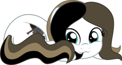 Size: 5000x2666 | Tagged: safe, artist:jhayarr23, imported from derpibooru, oc, oc only, oc:chocolate fudge, earth pony, pony, :3, cute, earth pony oc, female, fluffy, high res, looking at you, lying, lying down, mare, ponyloaf, prone, smiling, smiling at you, solo