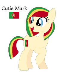 Size: 343x412 | Tagged: safe, artist:maryponyartist, imported from derpibooru, oc, oc only, pony, female, mare, nation ponies, ponified, portugal, simple background, solo, transparent background