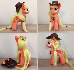 Size: 2050x1953 | Tagged: safe, artist:larsen toys, imported from derpibooru, applejack, earth pony, pony, auction, for sale, irl, photo, plushie, solo
