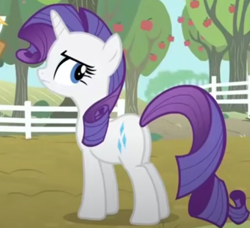 Size: 495x451 | Tagged: safe, imported from derpibooru, screencap, rarity, pony, unicorn, season 4, simple ways, butt, cropped, plot, solo