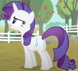 Size: 495x451 | Tagged: safe, imported from derpibooru, screencap, rarity, pony, simple ways, butt, cropped, plot, solo