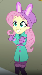 Size: 357x633 | Tagged: safe, imported from derpibooru, screencap, fluttershy, equestria girls, equestria girls series, holidays unwrapped, spoiler:eqg series (season 2), blizzard or bust, cropped, solo