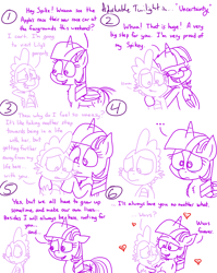 Size: 4779x6013 | Tagged: safe, artist:adorkabletwilightandfriends, imported from derpibooru, spike, twilight sparkle, alicorn, dragon, pony, comic:adorkable twilight and friends, growing up is hard to do, absurd resolution, adorkable, adorkable twilight, awww, comic, crying, cute, dork, duo, emotional, emotions, family, feelings, feels, female, growing up, heart, hug, love, male, mama twilight, maturity, open mouth, relationship, relationships, sad, slice of life, spikabetes, spikelove, tears of joy, teary eyes, twiabetes, twilight sparkle (alicorn), wholesome, wuvs
