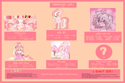 Size: 3543x2362 | Tagged: dead source, safe, artist:cherritoppu, artist:maiii-san, imported from derpibooru, oc, oc only, oc:cherry bloom, unicorn, advertisement, base used, commission info, female, high res, horn, mare, unicorn oc
