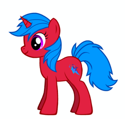 Size: 457x436 | Tagged: safe, imported from derpibooru, oc, oc only, oc:red magma, pony, unicorn, pony creator, feral, simple background, solo, white background