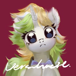 Size: 2048x2048 | Tagged: safe, artist:tingsan, imported from derpibooru, oc, oc only, pony, unicorn, bust, high res, horn, solo, unicorn oc