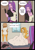 Size: 2480x3508 | Tagged: safe, artist:nire, imported from derpibooru, adagio dazzle, aria blaze, sunset shimmer, equestria girls, bed, bedroom, bottomless, breasts, building, caught, cleavage, clothes, comic, dialogue, female, fingerless gloves, gloves, high res, jacket, lesbian, messy hair, partial nudity, pigtails, shipping, sleeveless, socks, stocking feet, sunsagio, sweat, sweatdrop, tanktop, text, twintails, window