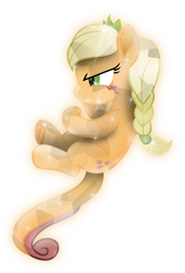 Size: 3852x5651 | Tagged: safe, artist:lincolnbrewsterfan, derpibooru exclusive, imported from derpibooru, applejack, earth pony, monster pony, original species, tatzlpony, my little pony: the movie, the ending of the end, .svg available, absurd resolution, alternate hairstyle, alternate tailstyle, badumsquish approved, braid, braided ponytail, colored pupils, crown, crystal tatzlpony, crystalline, crystallized, curled tail, curly tail, determination, determined, determined face, determined look, determined smile, eye markings, facial markings, female, floating, gift art, glow, glowing, hairband, happy, heart, heart hoof, hoof heart, inkscape, jewelry, looking ahead, looking forward, mare, movie accurate, moviefied, prehensile tail, regalia, shading, show moviefied, simple background, smiling, solo, species swap, svg, tatzljack, transparent background, vector