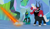 Size: 795x466 | Tagged: safe, imported from derpibooru, screencap, cozy glow, lord tirek, queen chrysalis, alicorn, centaur, changeling, changeling queen, taur, season 9, the ending of the end, spoiler:s09, alicornified, cozycorn, female, filly, foal, laser, male, race swap, scared