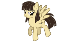 Size: 3200x1800 | Tagged: safe, artist:jakeneutron, imported from derpibooru, wild fire, pegasus, pony, female, lidded eyes, looking at you, mare, pose, puppet, simple background, smiling, smiling at you, solo, transparent background