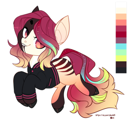 Size: 1280x1207 | Tagged: safe, artist:liannell, imported from derpibooru, oc, oc only, earth pony, pony, clothes, female, jacket, mare, simple background, solo, transparent background