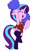 Size: 667x1000 | Tagged: safe, artist:slamjam, imported from derpibooru, starlight glimmer, pony, cheering, cheerleader, clothes, cute, cutie mark, looking at you, one eye closed, raised leg, simple background, stockings, thigh highs, white background, wink, winking at you