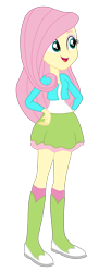 Size: 1254x3458 | Tagged: safe, alternate version, artist:gmaplay, edit, edited screencap, imported from derpibooru, screencap, fluttershy, equestria girls, boots, clothes, shoes, simple background, solo, transparent background, vector