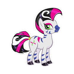 Size: 274x274 | Tagged: safe, idw, imported from derpibooru, marini, pony, zebra, female, simple background, solo, transparent background, vector