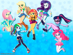 Size: 2030x1548 | Tagged: safe, artist:charliexe, imported from twibooru, equestria girls, image, needs more jpeg
