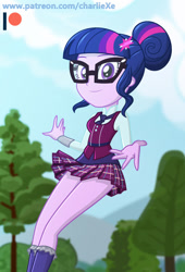 Size: 704x1034 | Tagged: safe, artist:charliexe, imported from twibooru, twilight sparkle, equestria girls, image, needs more jpeg