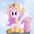 Size: 1024x1024 | Tagged: safe, artist:zokkili, imported from derpibooru, princess celestia, pony, unicorn, cewestia, colored eyelashes, crown, cute, cutelestia, ear fluff, female, filly, hoof shoes, jewelry, race swap, regalia, sitting, solo, unicorn celestia, younger