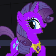 Size: 190x192 | Tagged: safe, imported from derpibooru, rarity, pony, unicorn, friendship is magic, element of generosity, jewelry, necklace, recolor, smiling, super form, super rarity