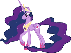 Size: 1920x1430 | Tagged: safe, edit, imported from derpibooru, vector edit, princess celestia, twilight sparkle, alicorn, pony, ponyar fusion, the last problem, crown, fusion, jewelry, older, older twilight, palette swap, princess twilight 2.0, recolor, regalia, simple background, smiling, transparent background, twilight sparkle (alicorn), vector