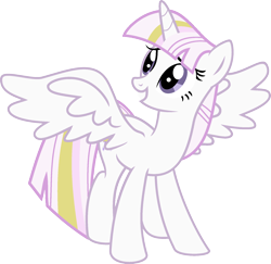 Size: 1920x1869 | Tagged: safe, edit, imported from derpibooru, vector edit, fleur-de-lis, twilight sparkle, alicorn, pony, ponyar fusion, fusion, recolor, simple background, smiling, transparent background, twilight sparkle (alicorn), vector