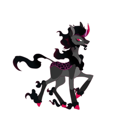 Size: 640x610 | Tagged: safe, artist:shrimptwink, imported from derpibooru, king sombra, kirin, alternate design, alternate universe, kirin sombra, kirin-ified, leonine tail, male, simple background, solo, species swap, stallion, transparent background