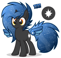 Size: 3352x3185 | Tagged: safe, artist:le-23, imported from derpibooru, oc, oc only, oc:tico/yranigami, alicorn, pony, alicorn oc, cute, cutie mark, female, high res, horn, mare, ponified, simple background, solo, transparent background, wings