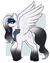 Size: 606x761 | Tagged: safe, artist:lulubell, imported from derpibooru, pegasus, pony, critical role, crossover, female, solo, yasha nydoorin