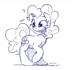 Size: 2048x2004 | Tagged: safe, artist:dilarus, imported from ponybooru, pinkie pie, earth pony, female, gasp, smiling, solo, solo female