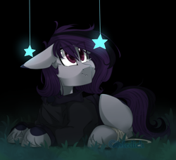 Size: 1847x1682 | Tagged: safe, artist:mediasmile666, imported from derpibooru, oc, oc only, pony, floppy ears, grass, lying down, solo