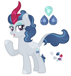 Size: 2500x2657 | Tagged: safe, artist:magicuniclaws, imported from derpibooru, oc, oc only, kirin, female, high res, magical lesbian spawn, offspring, parent:rain shine, parent:rarity, simple background, solo, transparent background