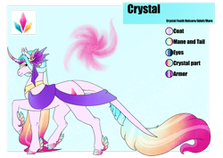 Size: 1920x1358 | Tagged: safe, artist:oneiria-fylakas, imported from derpibooru, oc, oc only, oc:crystal, pony, unicorn, feathered fetlocks, female, mare, reference sheet, solo