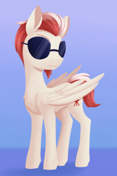 Size: 1164x1755 | Tagged: safe, artist:dusthiel, imported from derpibooru, oc, oc only, pegasus, pony, male, solo, stallion, sunglasses