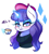 Size: 900x1000 | Tagged: safe, artist:melliedraws, imported from derpibooru, rarity, pony, unicorn, sweet and elite, beanie, beatnik rarity, beret, clothes, coffee, coffee cup, coffee mug, cup, eyeshadow, food, glowing horn, hat, heart nostrils, horn, lipstick, magic, makeup, mug, solo, sweater, tea, teacup, telekinesis