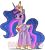 Size: 1013x1134 | Tagged: dead source, safe, artist:cherritoppu, artist:maiii-san, imported from derpibooru, twilight sparkle, alicorn, pony, the last problem, ethereal mane, eyelashes, female, hoof shoes, horn, jewelry, long legs, mare, obtrusive watermark, older, older twilight, peytral, princess twilight 2.0, simple background, smiling, solo, starry mane, tall, tiara, transparent background, twilight sparkle (alicorn), watermark, wings