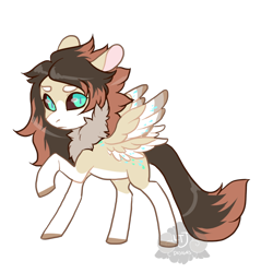 Size: 800x800 | Tagged: safe, artist:lavvythejackalope, imported from derpibooru, oc, oc only, pegasus, pony, chest fluff, colored sketch, female, mare, pegasus oc, raised hoof, simple background, slit eyes, slit pupils, smiling, solo, transparent background, wings