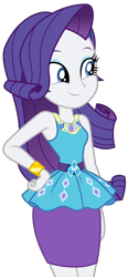 Size: 1500x3238 | Tagged: safe, artist:sketchmcreations, imported from derpibooru, rarity, equestria girls, equestria girls series, holidays unwrapped, spoiler:eqg series (season 2), armpits, bracelet, clothes, dashing through the mall, female, geode of shielding, hand on hip, jewelry, magical geodes, rarity peplum dress, simple background, skirt, smiling, solo, transparent background, vector