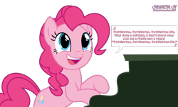 Size: 1900x1148 | Tagged: safe, artist:kuren247, imported from derpibooru, pinkie pie, earth pony, pony, cute, diapinkes, female, looking up, music, musical instrument, piano, simple background, singing, solo, speech bubble, the muppets, transparent background