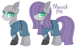 Size: 1024x632 | Tagged: safe, artist:werewolfpoison, imported from derpibooru, maud pie, pony, bald, clothes, simple background, solo, transparent background